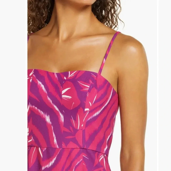 NWT!! French Connection - Berina Sweetheart Sundress - Pink/Purple - Size 8 - Picture 4 of 10